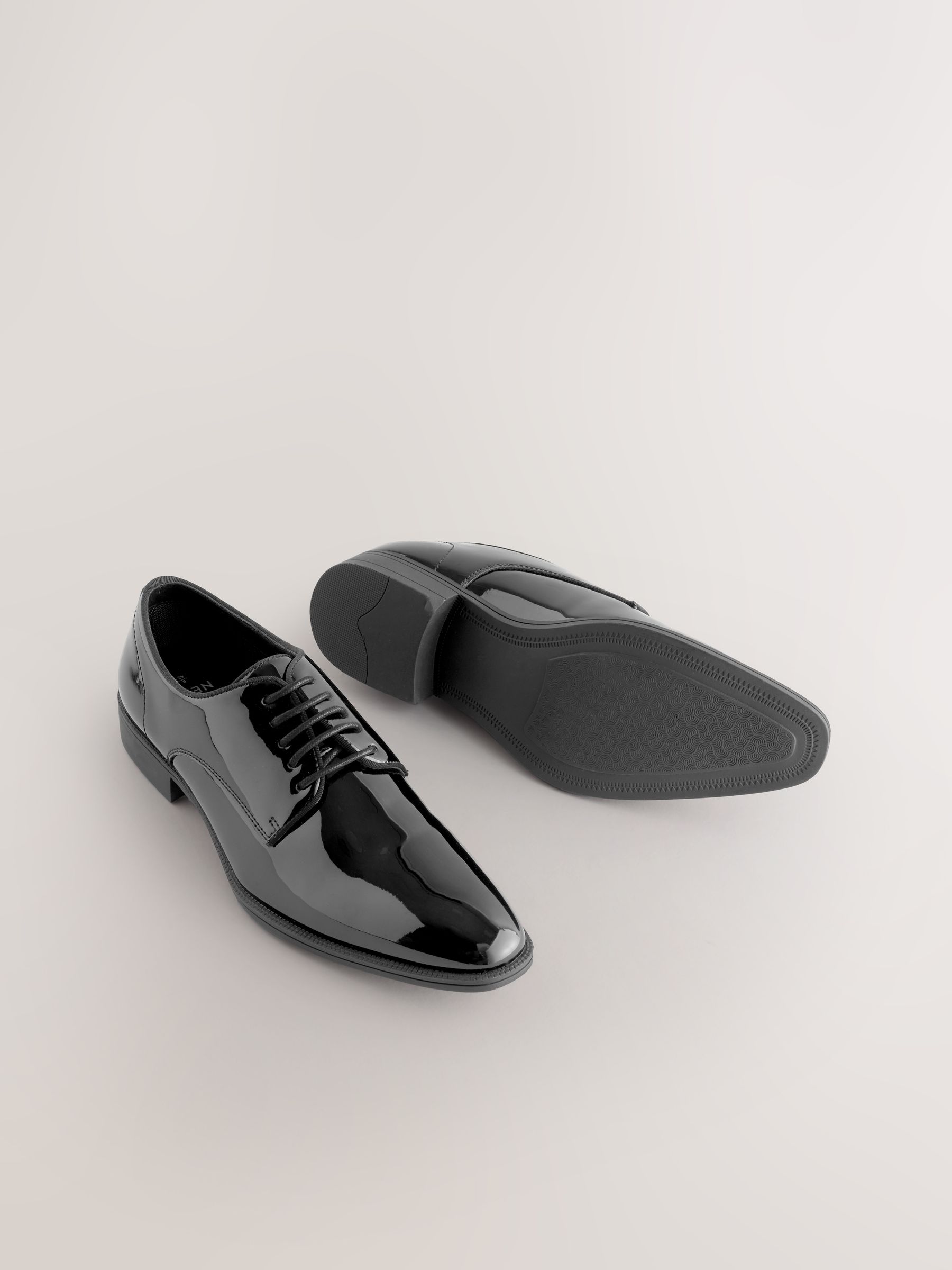 Zwart - Patent Derby Shoes