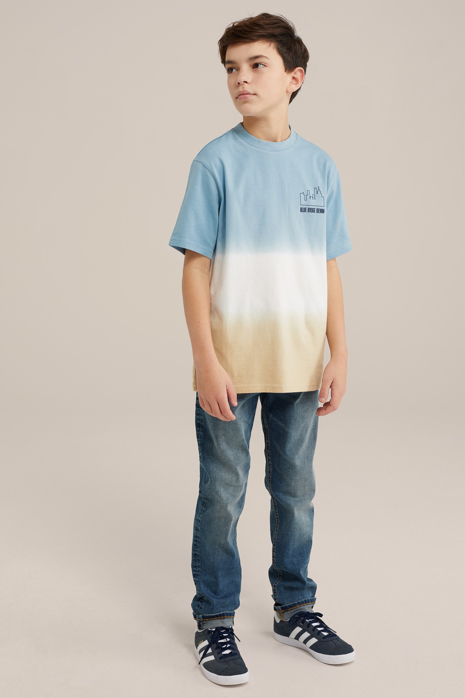 Jongens T-shirt met dessin Blue Ridge Lichtblauw