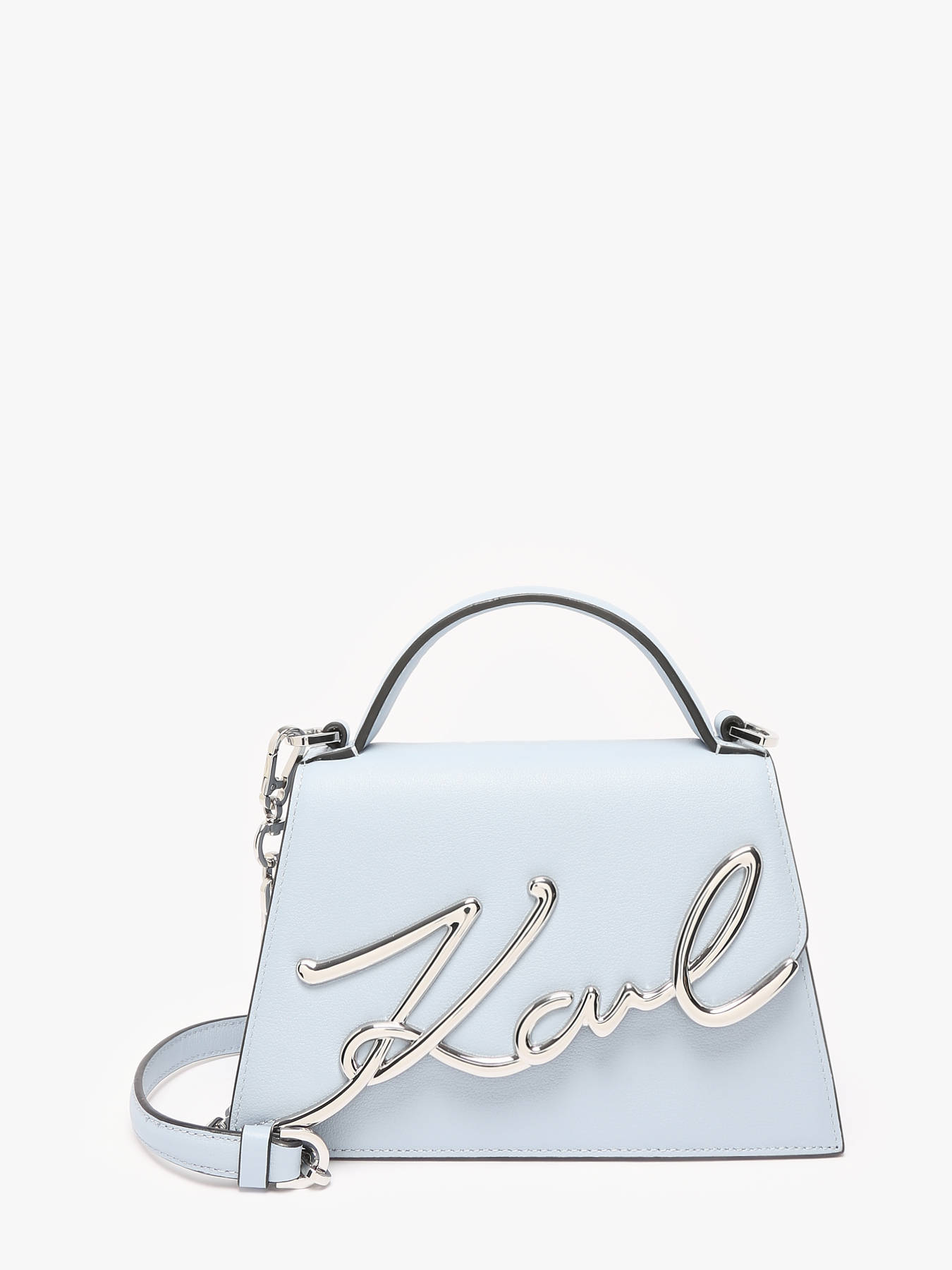Sac bandoulire K signature cuir KARL LAGERFELD