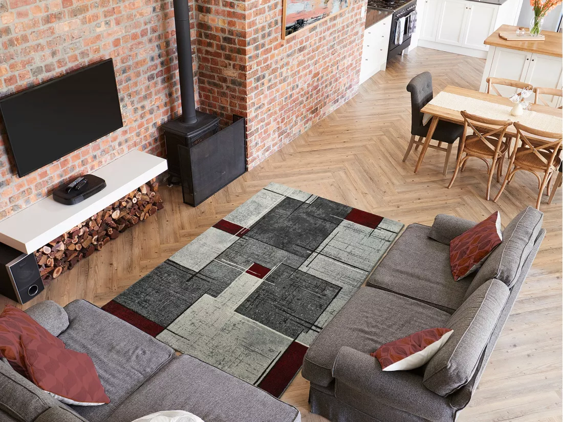 Tapis intérieur - moderne - gris - 200 x 290 cm - DREAMS
