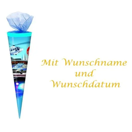 Livepac Office Schultüte / Zuckertüte / Länge: 35cm / rund / Tüllverschluss / 