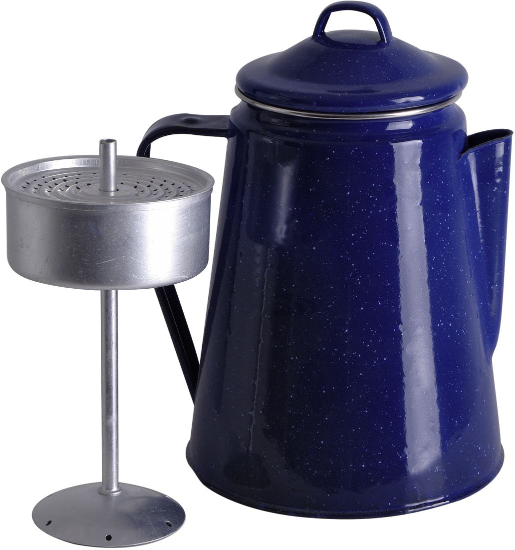 Origin Outdoors Emaille Kaffeekanne 1,8 Liter blau