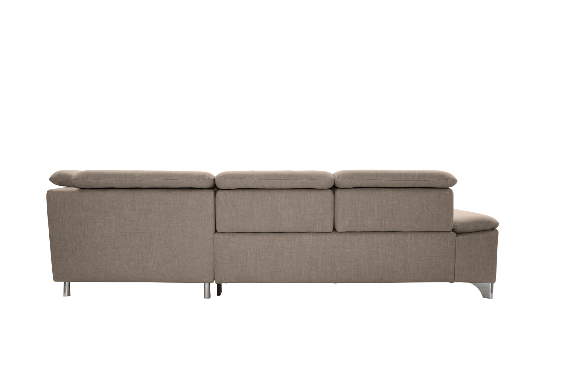 polsterpower Ecksofa - Miro mandel - Basismodell - Ottomane rechts