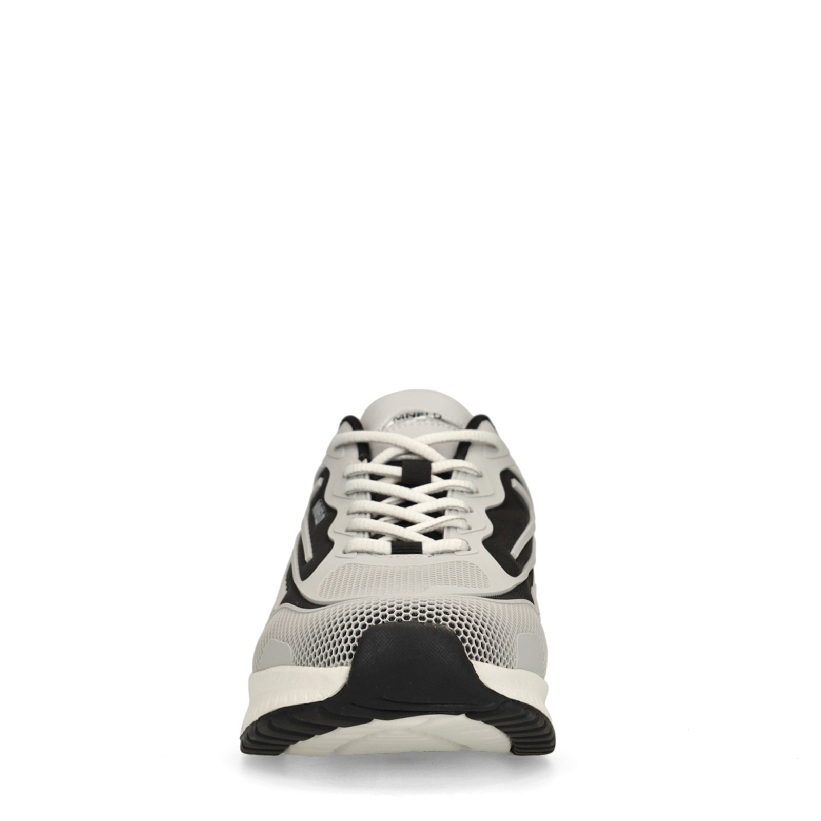 Grijze leren sneakers