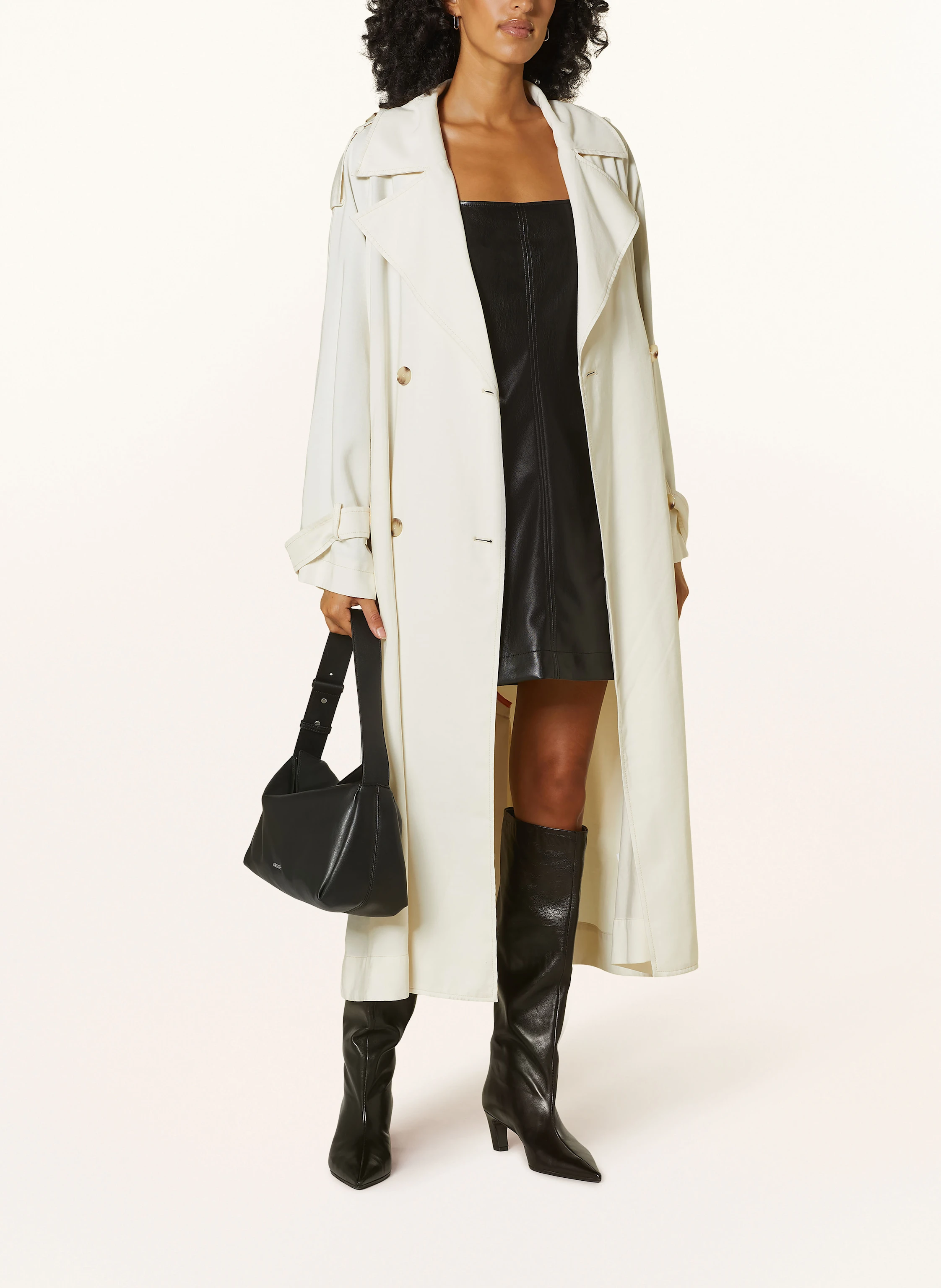 BOSS Kleid DASHINI in Lederoptik