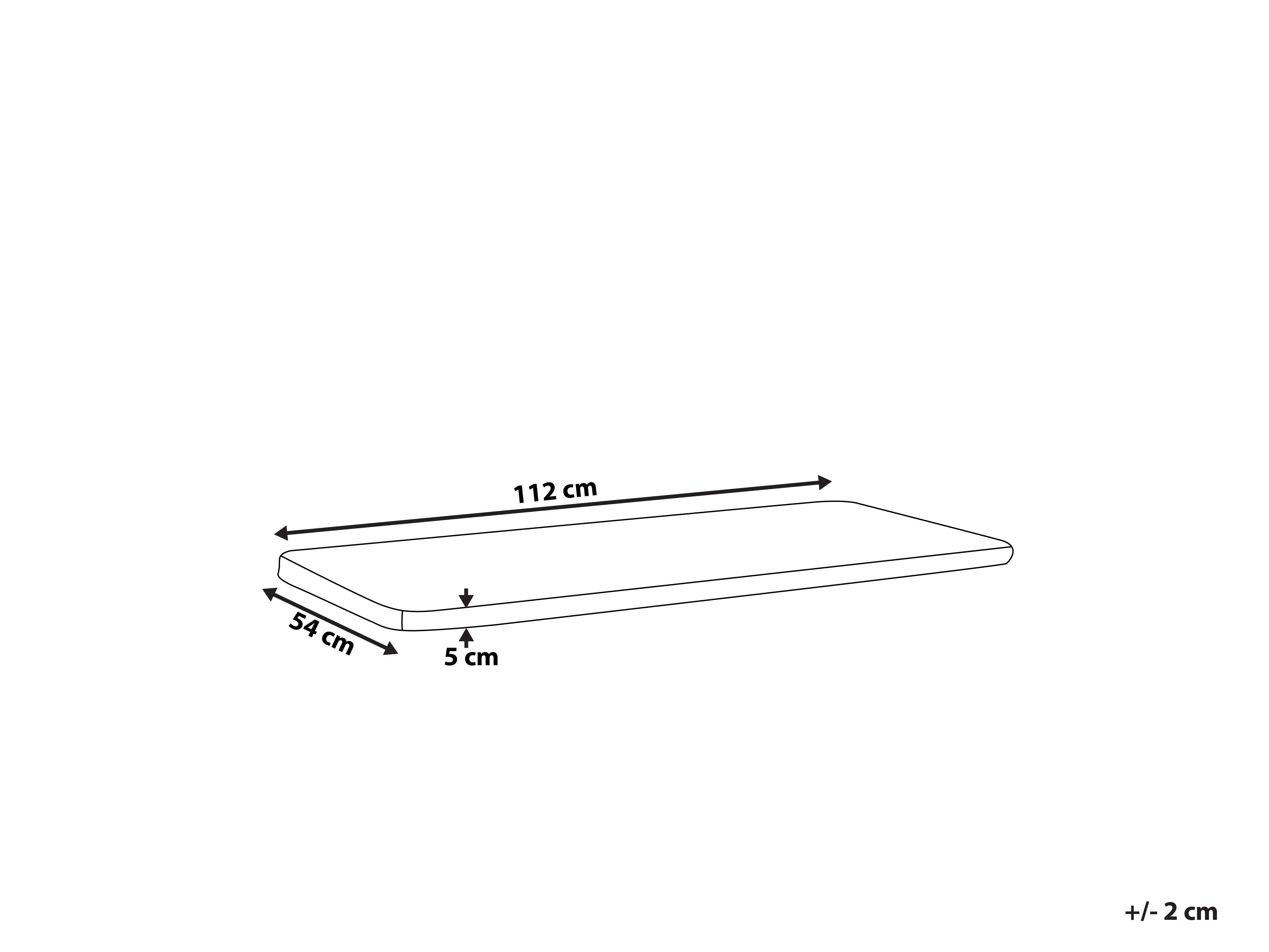 Zitkussen voor bank VIVARA 112 x 54 cm Gebroken wit