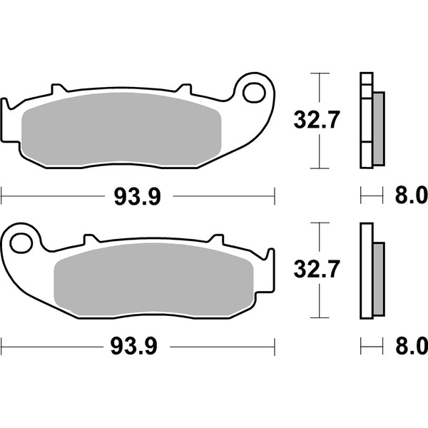 SBS - Plaquettes de frein 217 HF