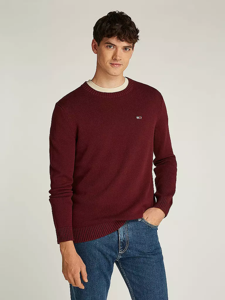 TOMMY JEANS Pullover beere