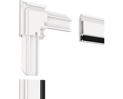 Insectenhor aluminium deur 1 wit 100x210 cm