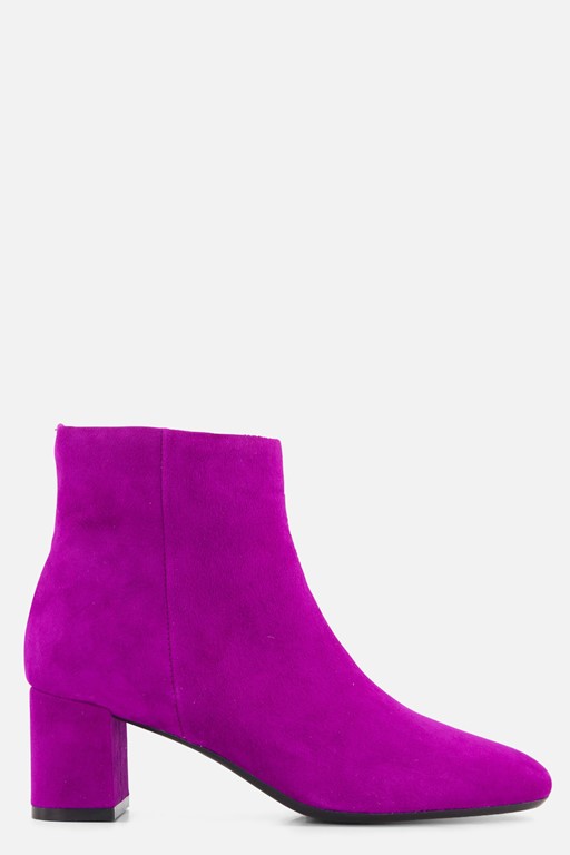 Linea Zeta Enkellaarsjes paars Suede