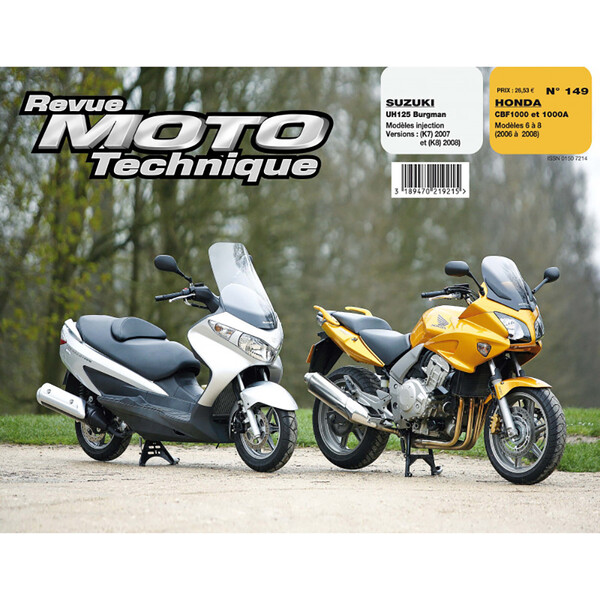 Etai - RMT 149 SUZUKI 125 BURGMANN (2007 à 2008) et HONDA CBF 1000 (2006 à 2008)