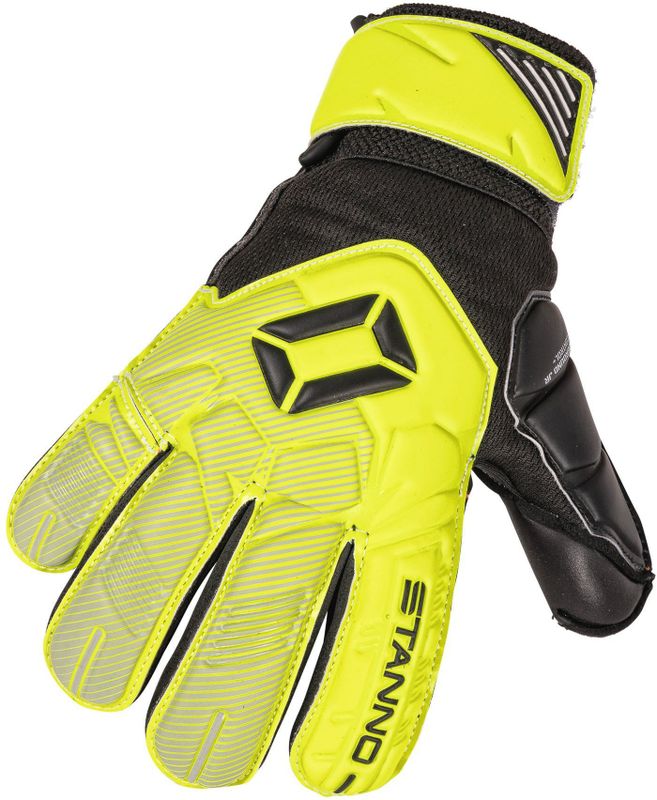 Stanno Junior keepershandschoenen Hardground JR V geel/zwart