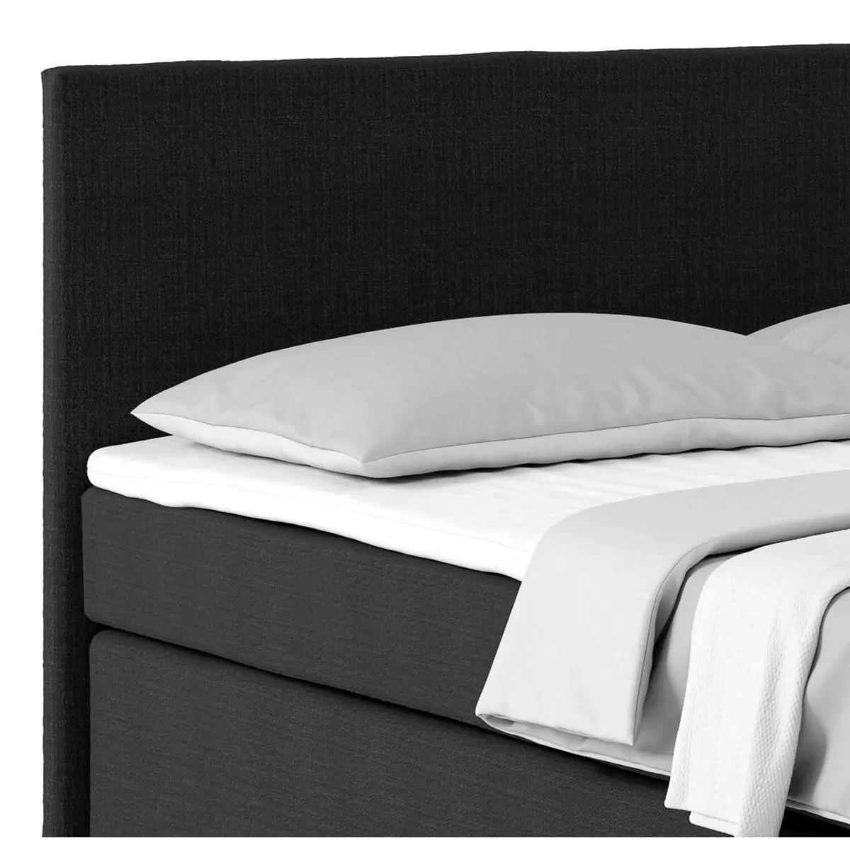 Boxspringbett Nero 160 x 200 Schwarz