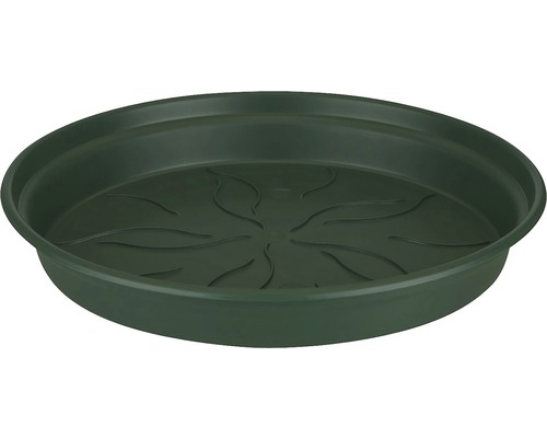 elho Green Basics kunststof onderzetter, Ø 10 cm, H 1,5 cm, groen