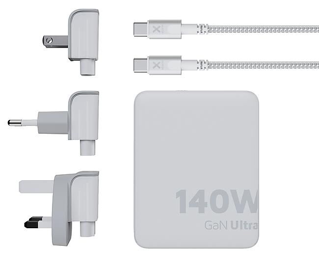 XTORM - PRISE 220V TRAVEL CHARGER +USB-C PD 140W