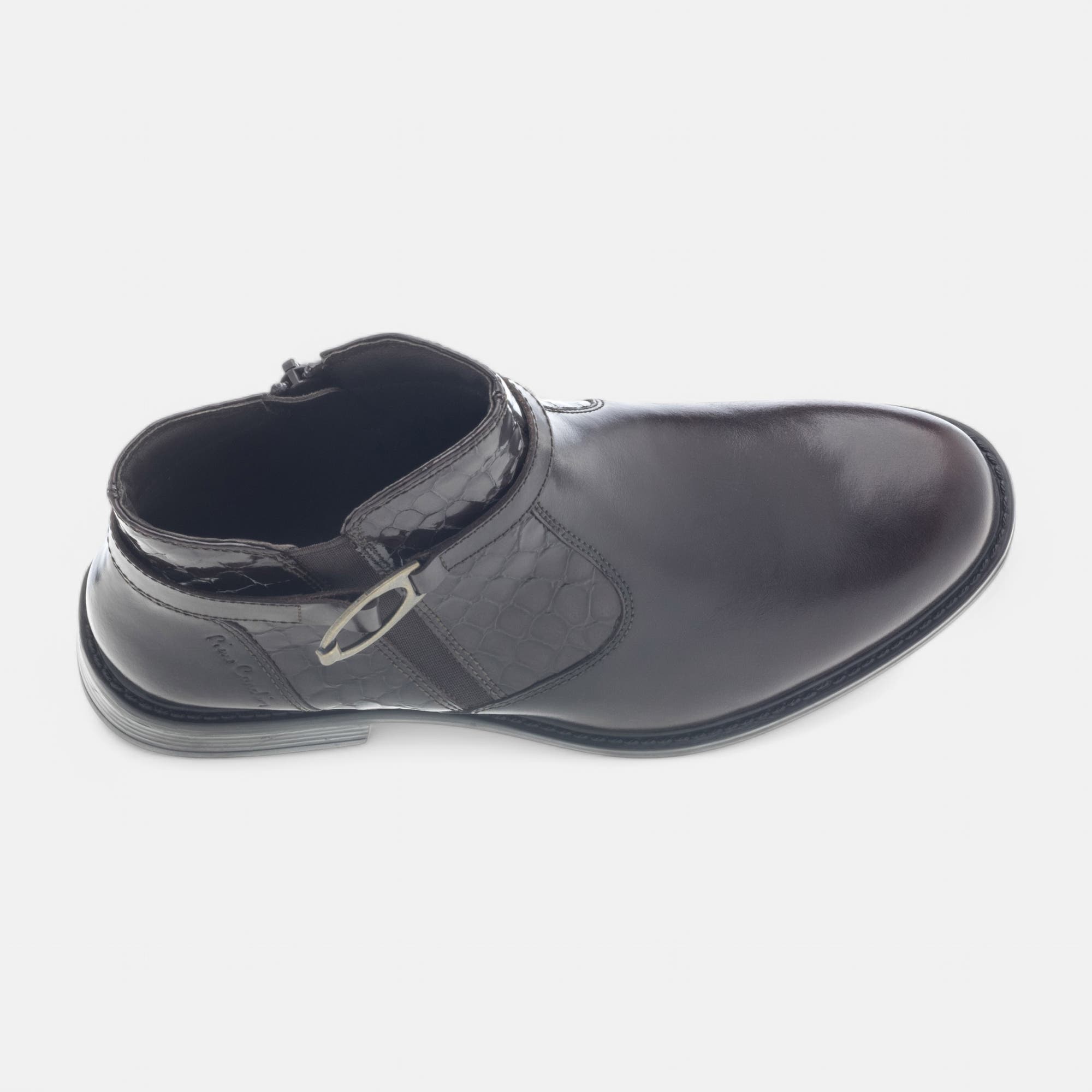 Bottines Femme en cuir marron