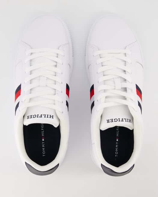 Tommy Hilfiger Supercup LTH Stripes ESS Sneaker in Weiß