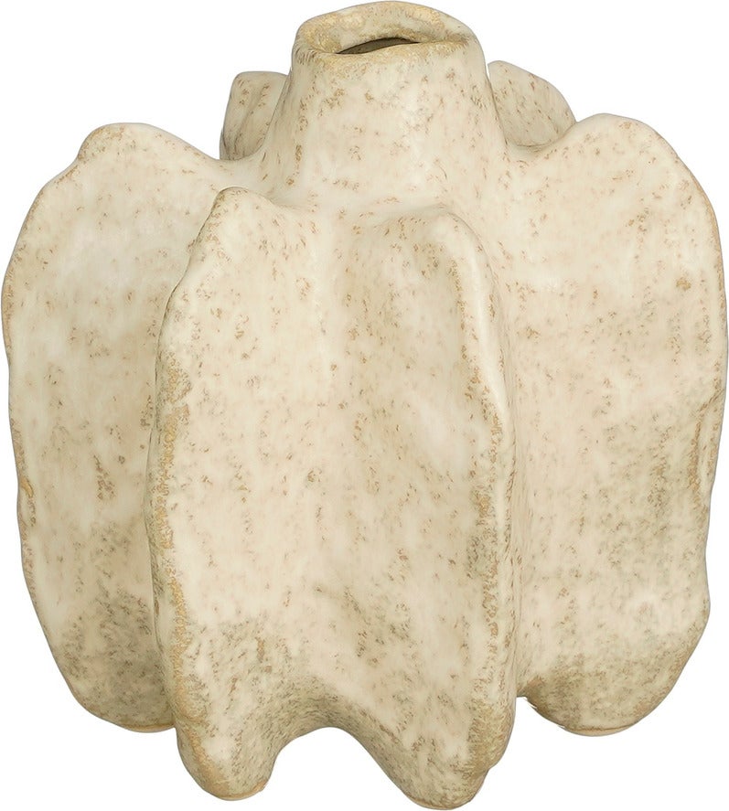 Mica Decorations vaas Cooper crème 15 x 12,5 x 15 cm
