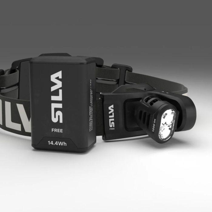 Silva Unisex Lygter Free 1200 XS Sort