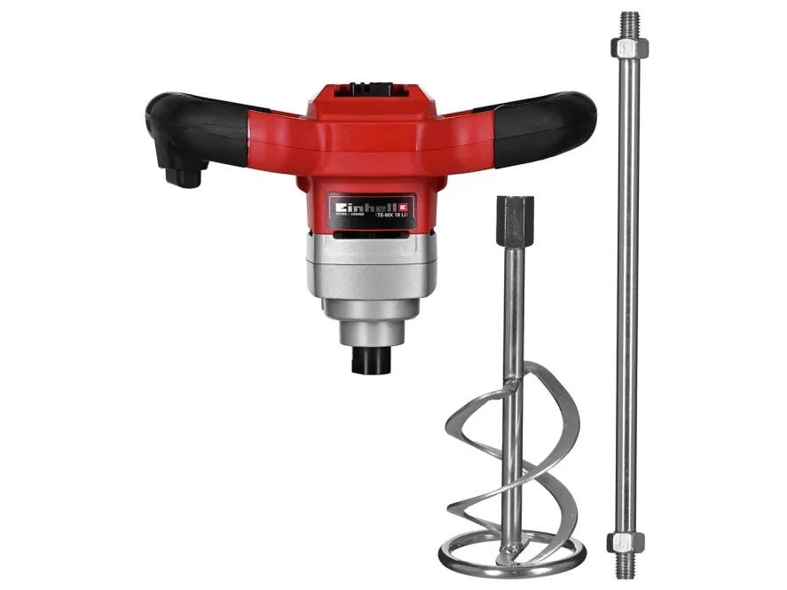 Einhell Einhell TE-MX 18 Li akku røreværk m/mørtelpiskeris Ø100 mm. 18V u/batteri og lader - SOLO