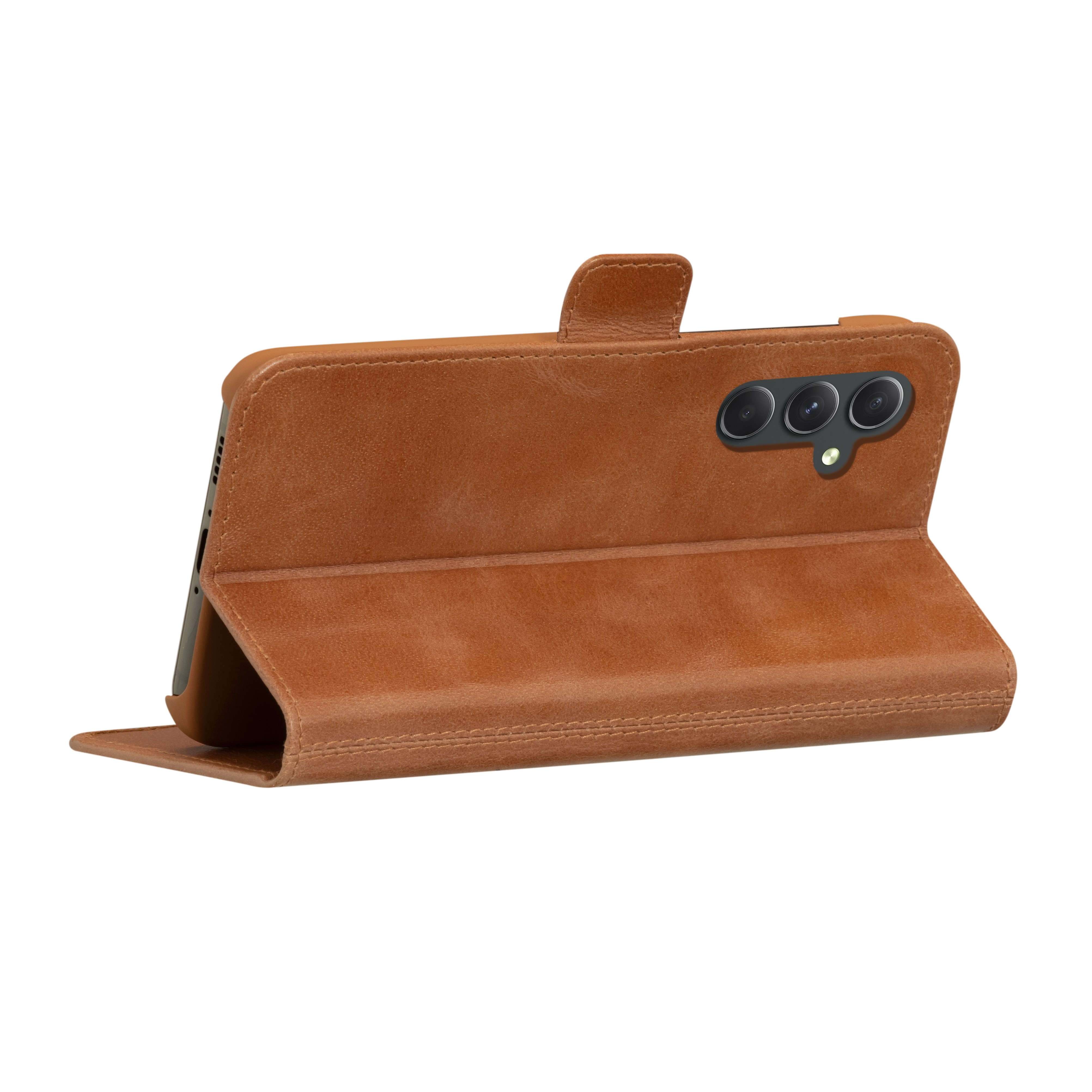 Samsung Galaxy A54 5G Echtleder Tasche mit RFID Schutz Copenhagen (CO54GT001782) - Tan