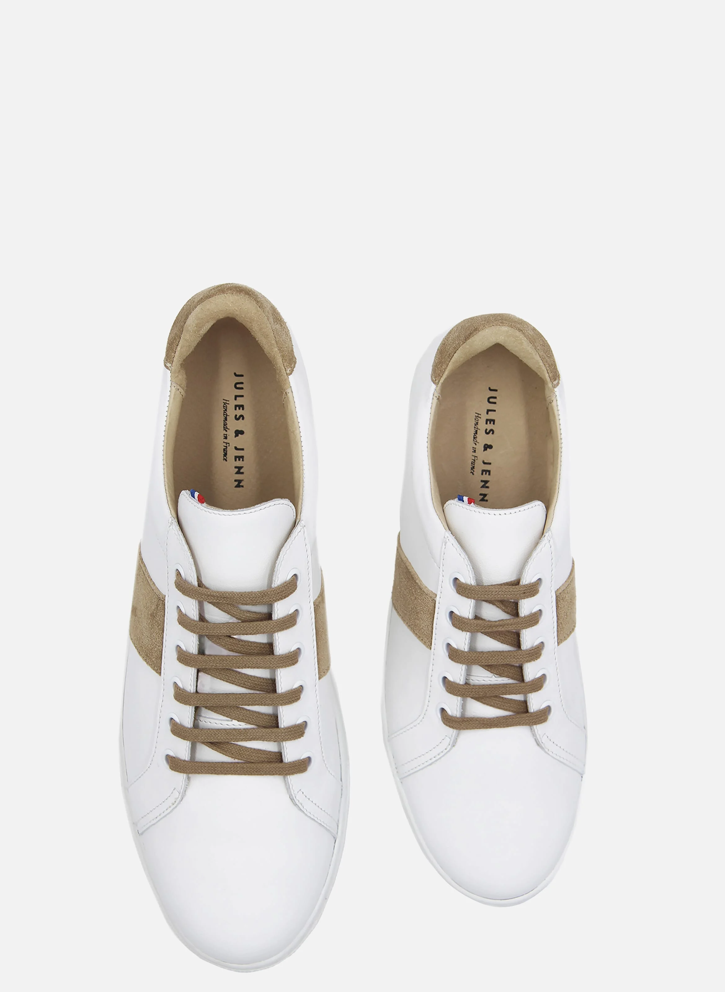 Baskets mif cuir | Blanc