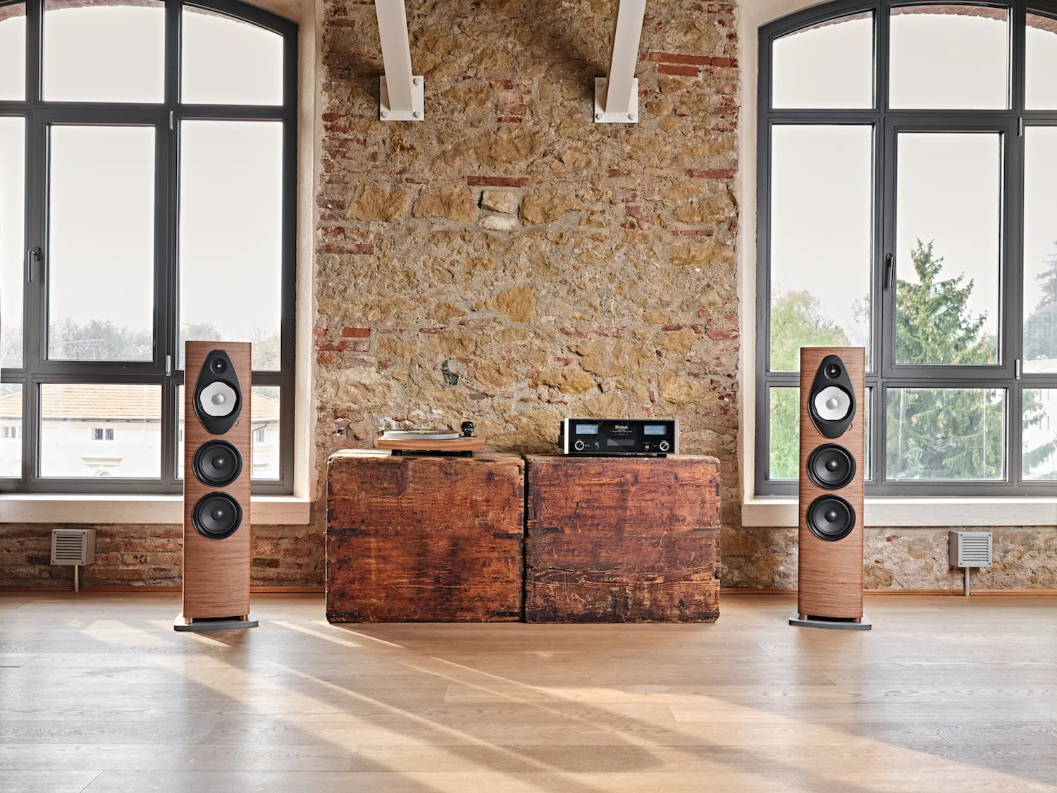 Sonus Faber Sonetto V G2 Noyer (la paire) Enceintes colonne