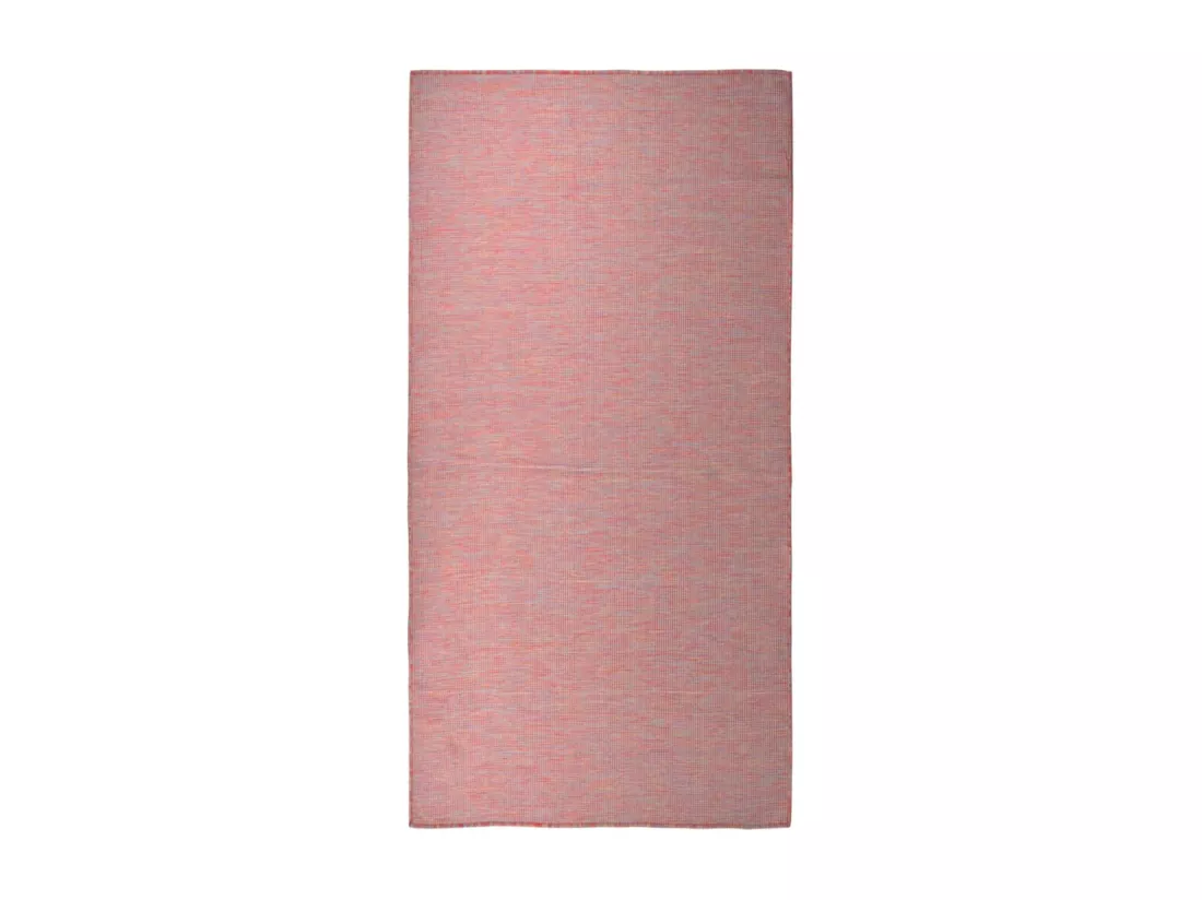 Prolenta Premium - Tapis à tissage plat d'extérieur 100x200 cm Rouge