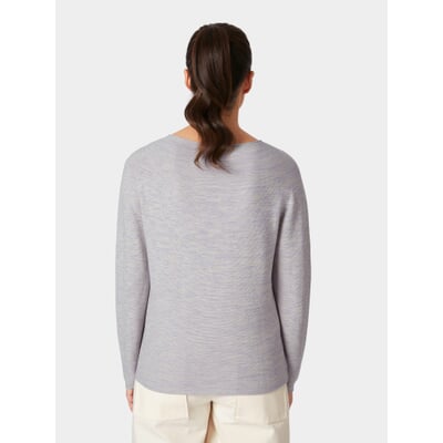 Damenshirt Baumwolle, Fliedermelange
