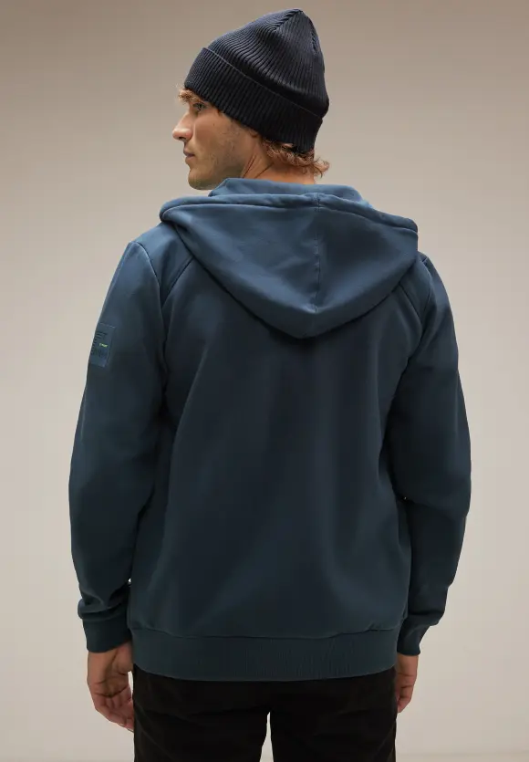 Gesteppte Sweatshirtjacke - diver blue