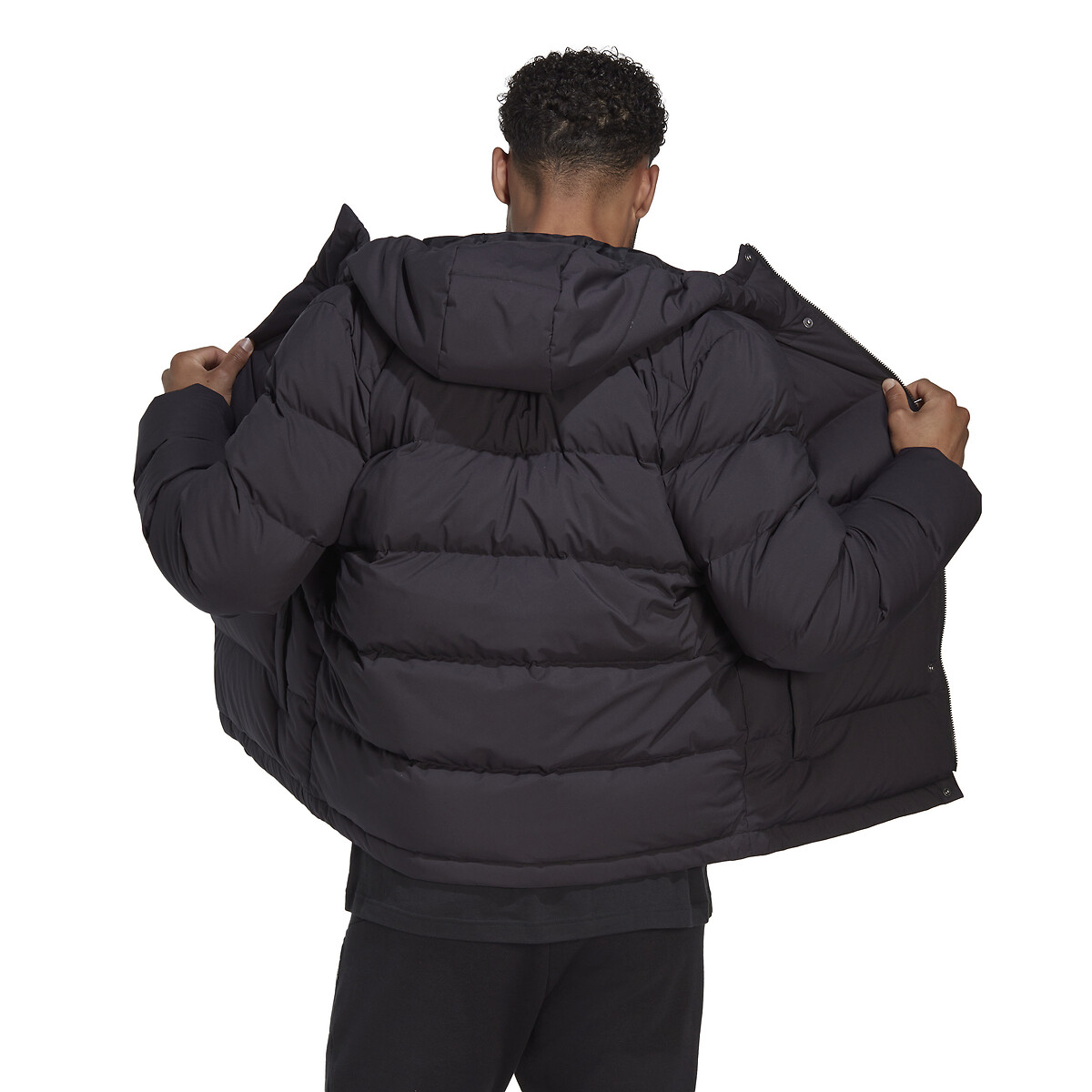 ADIDAS ROUPAS ESPORTIVAS<br>Jaqueta de plumas com logo pequeno
