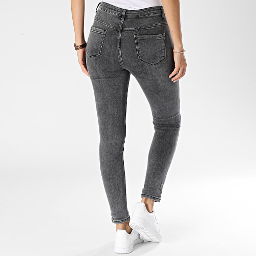 Jean Slim Femme Gris Anthracite