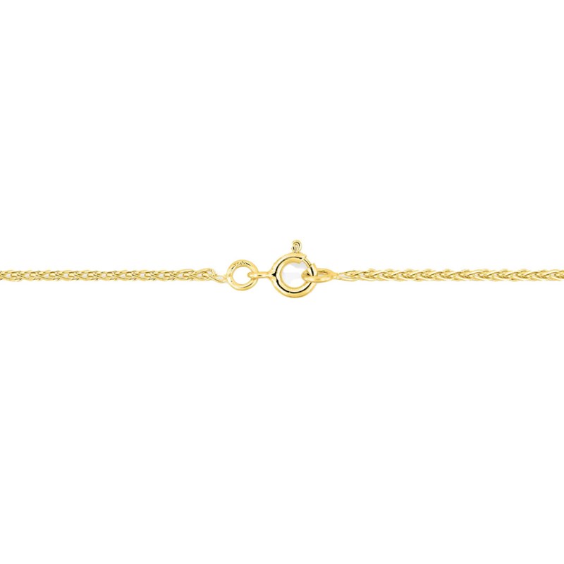 Bracelet mixte 18 cm - Maille Spiga - Or 18 Carats - Largeur 1.4 mm