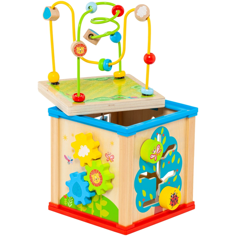 MOLTO Aktivitie Spiel-Center aus Holz 17-teilig