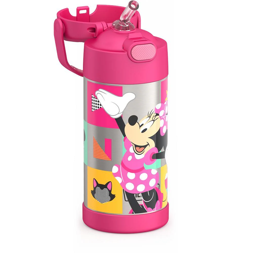 12oz FUNTAINER® WATER BOTTLE MINNIE MOUSE BOWTIQUE
