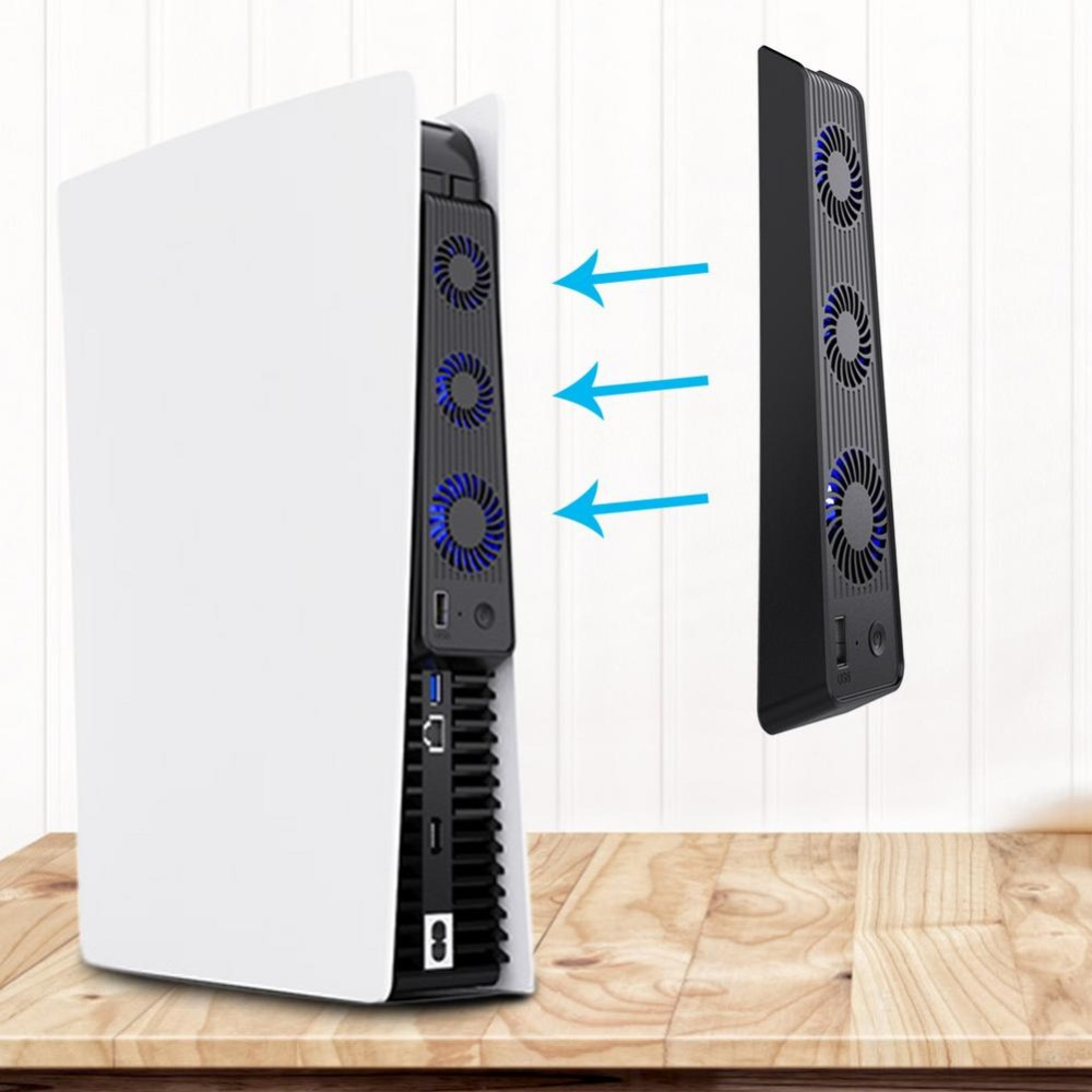 Sony PlayStation PS5 USB A Kühler / Lüfter - Schwarz