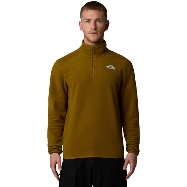 Sweat polaire THE NORTH FACE 100 GLACIER 1/4 ZIP EU MOSS GREEN