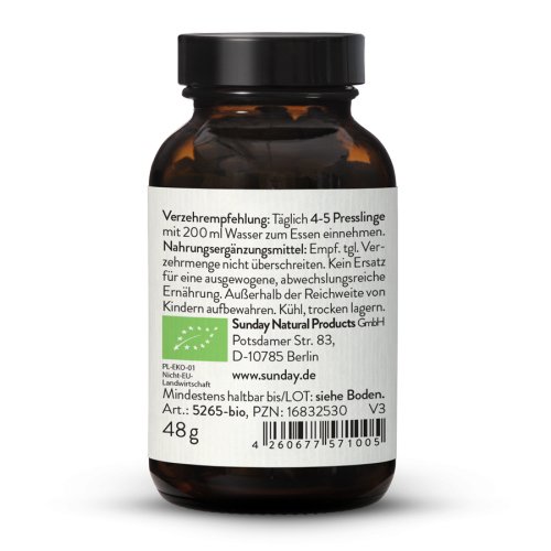 Sunday Natural Products  BioAFAAlge Klamath400mgPresslinge