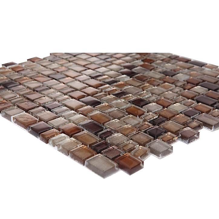 Mosaïque marron 30,7x31,3cm Saphyr GoodHome