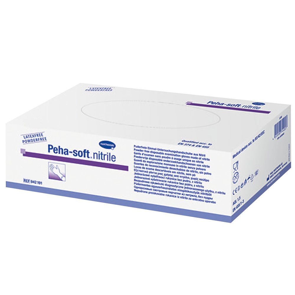 Peha-soft® nitrile puderfrei unsteril Untersuchungshandschuhe Gr. XL 9 - 10