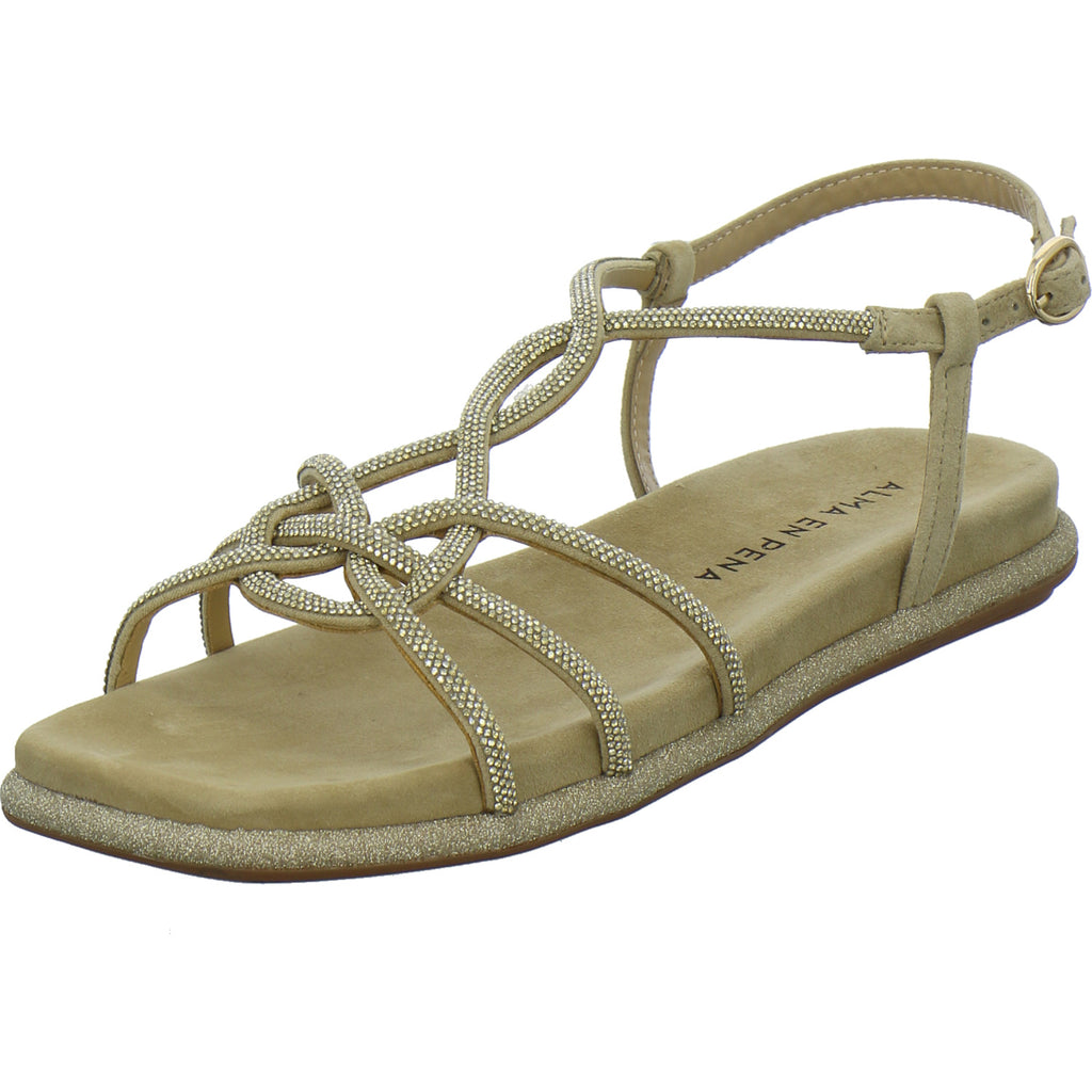 Alma en Pena S.L. Sandaletten Damen Gold