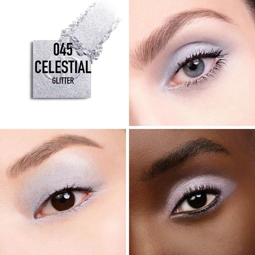 Dior Diorshow Mono Couleur High-Color and Long-Wear Eyeshadow, 045 Celestial Grey Glitter