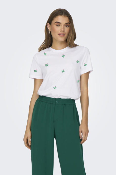 Only witte dames t-shirt