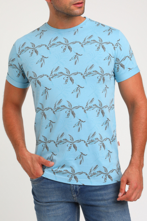 Gabbiano blauwe heren t-shirt