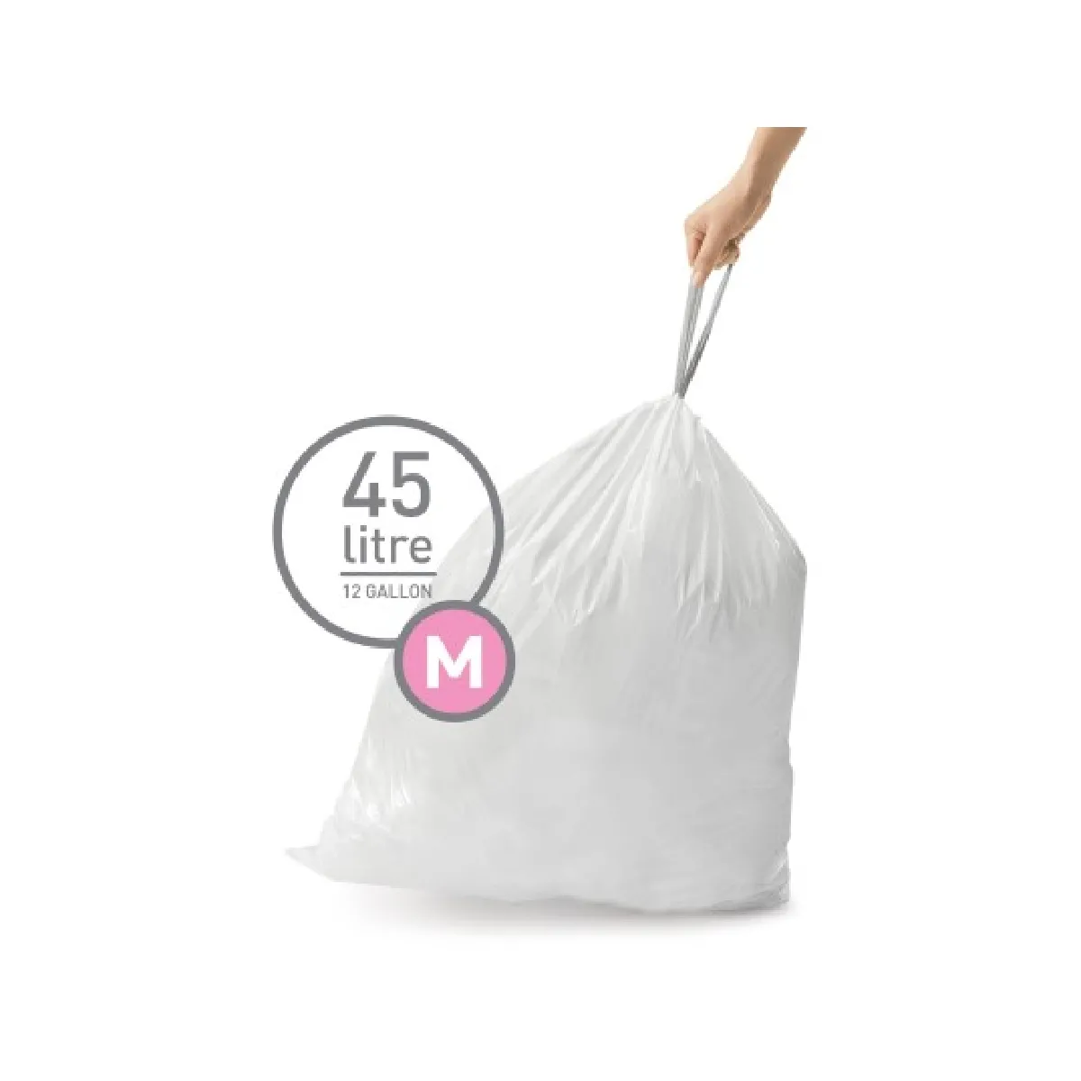 Simplehuman Sacs poubelle 45L code M