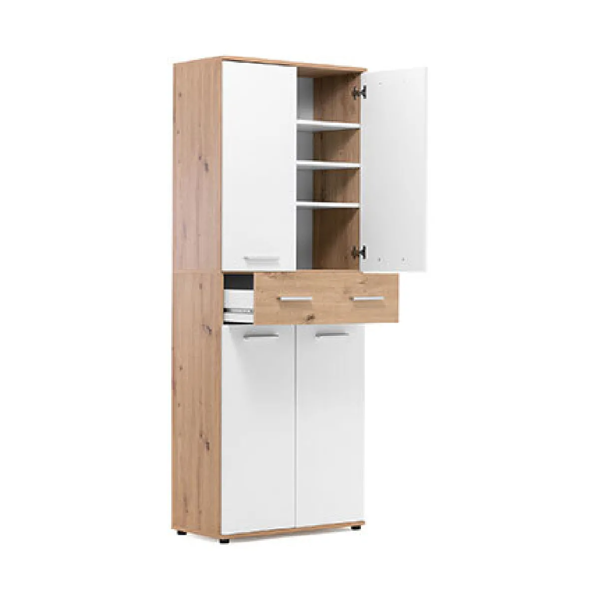 MES Armoire - Chêne/Blanc