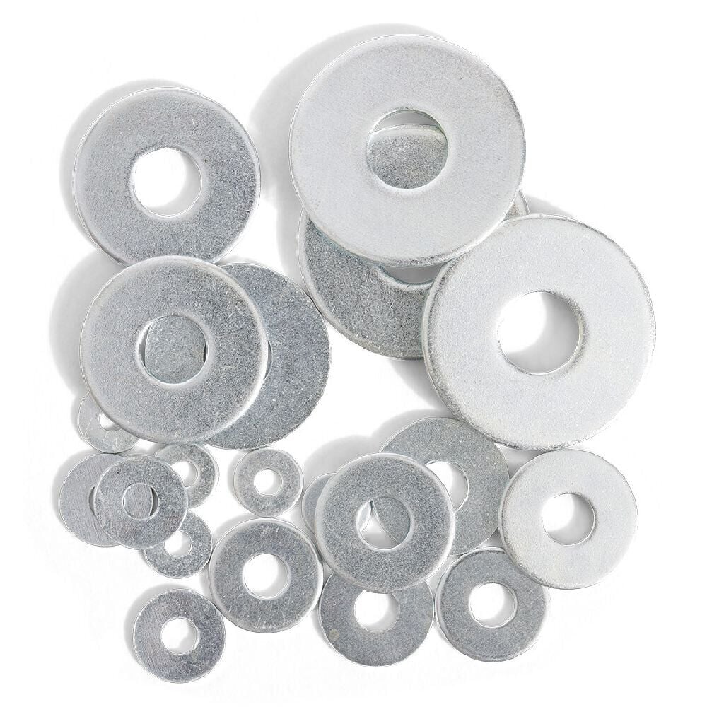 20 rondelles plates larges assorties acier zingué - Ø3/4/5/8/10 mm