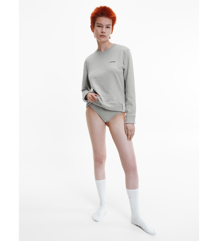 Moletom Calvin Klein Modern Cotton cinza