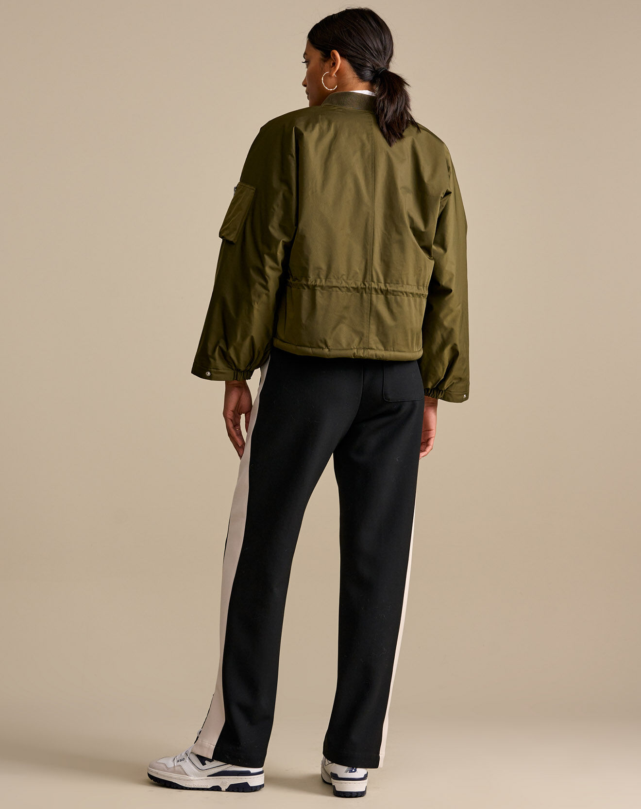 Bellerose Veste bombers oversize Heyden vert olive