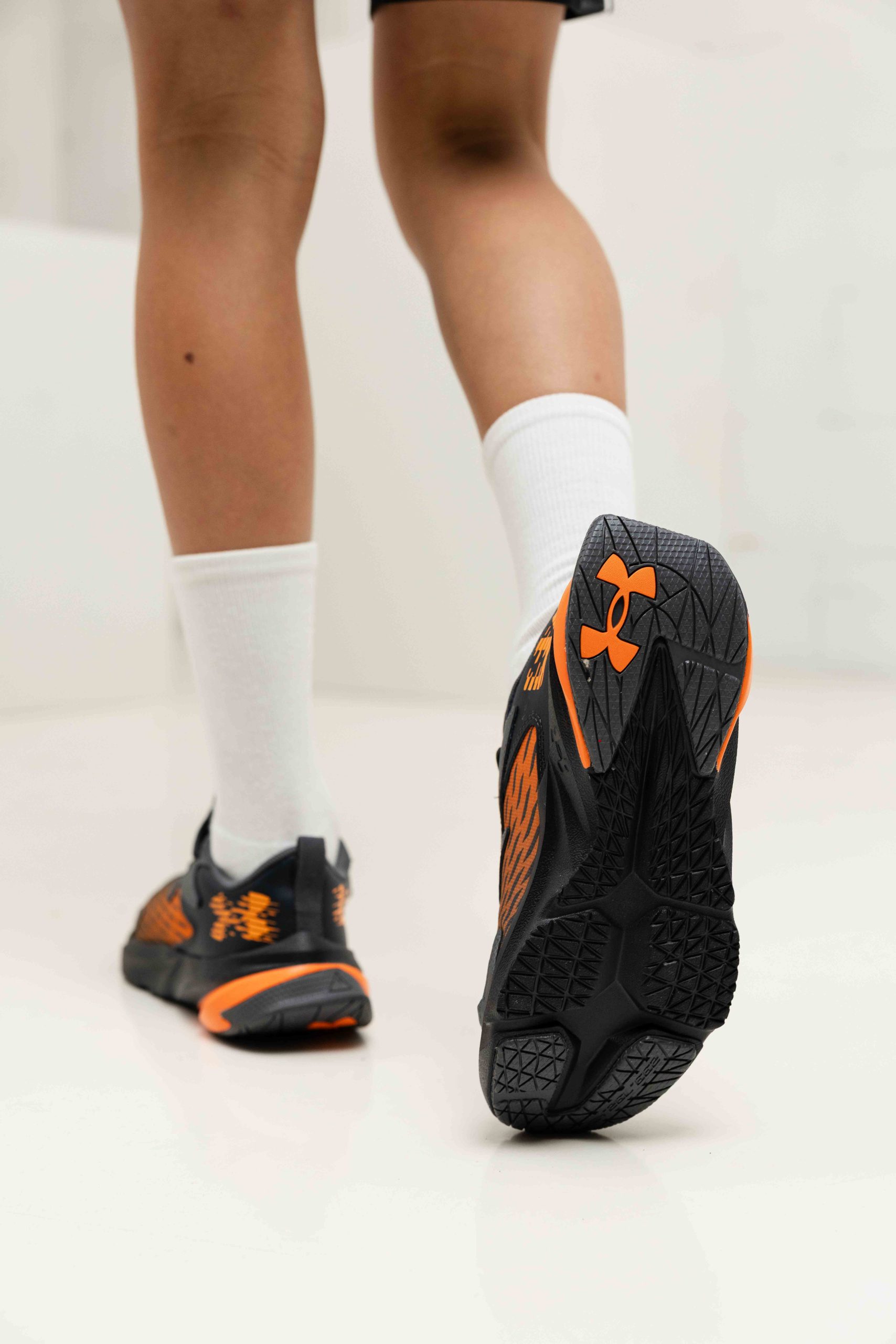 Under Armour Scramjet 7 Schoenen Kids Donkergrijs/Oranje